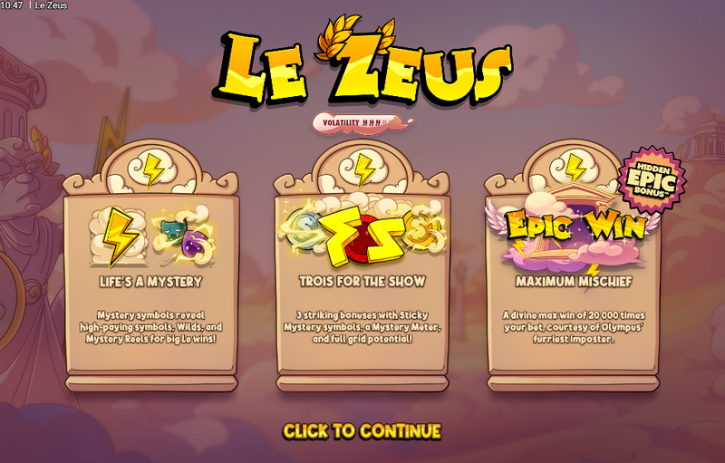 Le Zeus: Slot-Übersicht Le Zeus: Slot-Übersicht